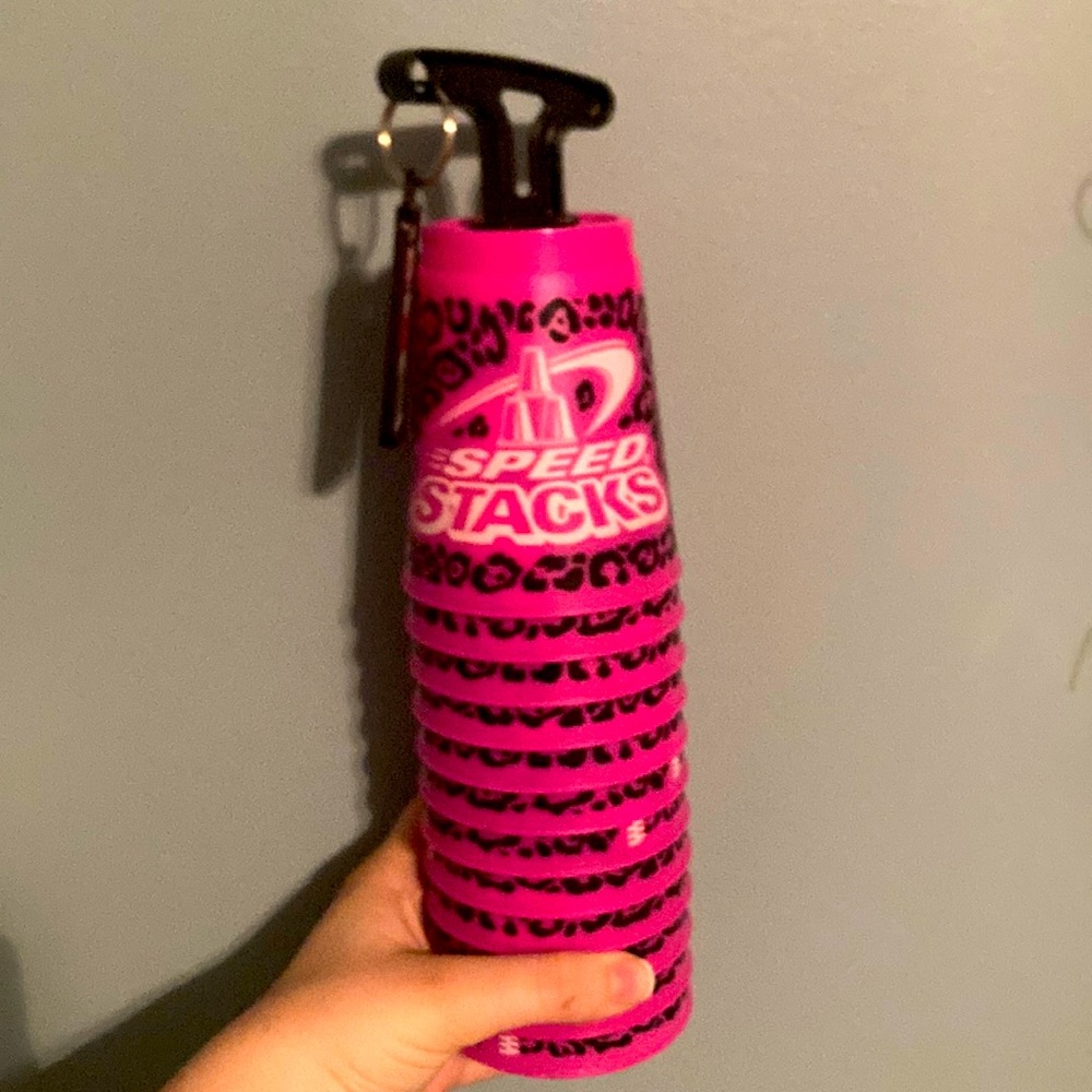 Pink Cheetah Print Original Speed Stacks Stacking Cups!